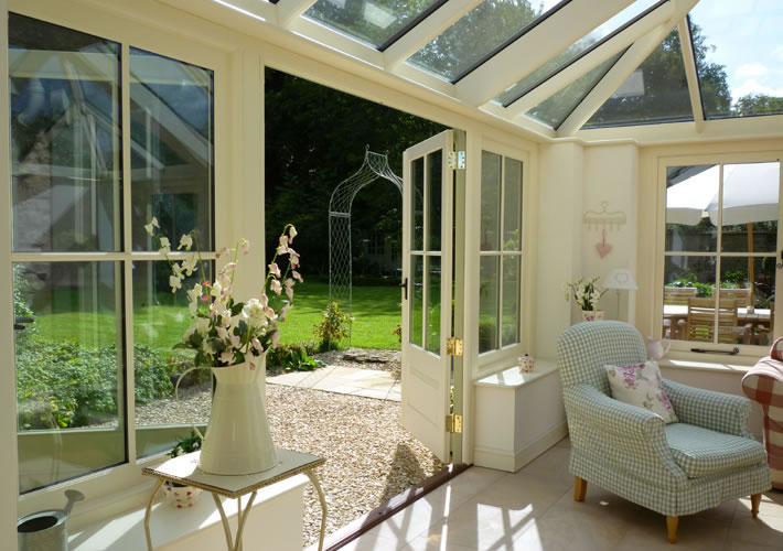 Handcrafted conservatory blending classical and modern design